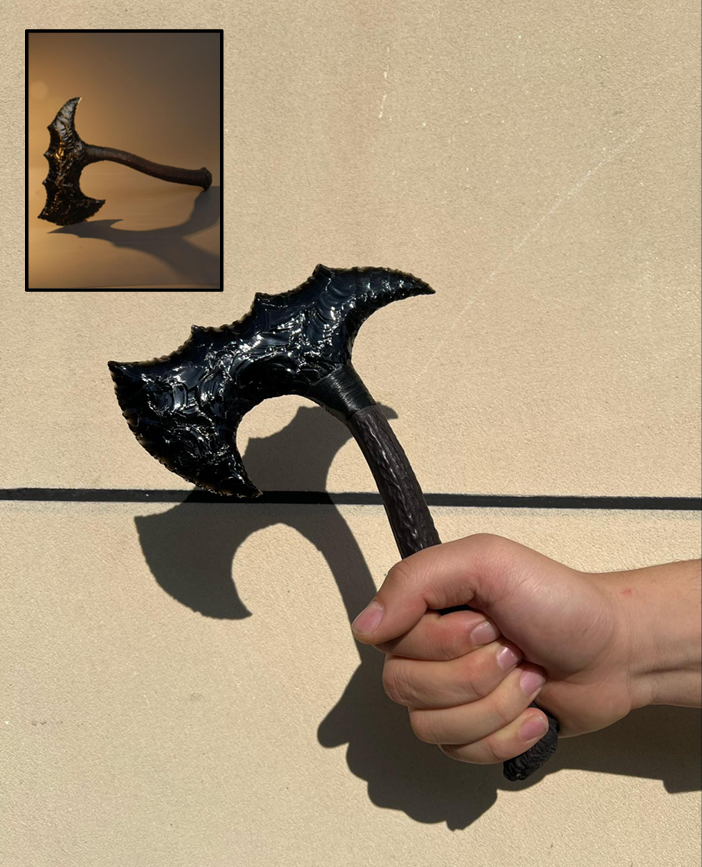 Obsidian War Axe